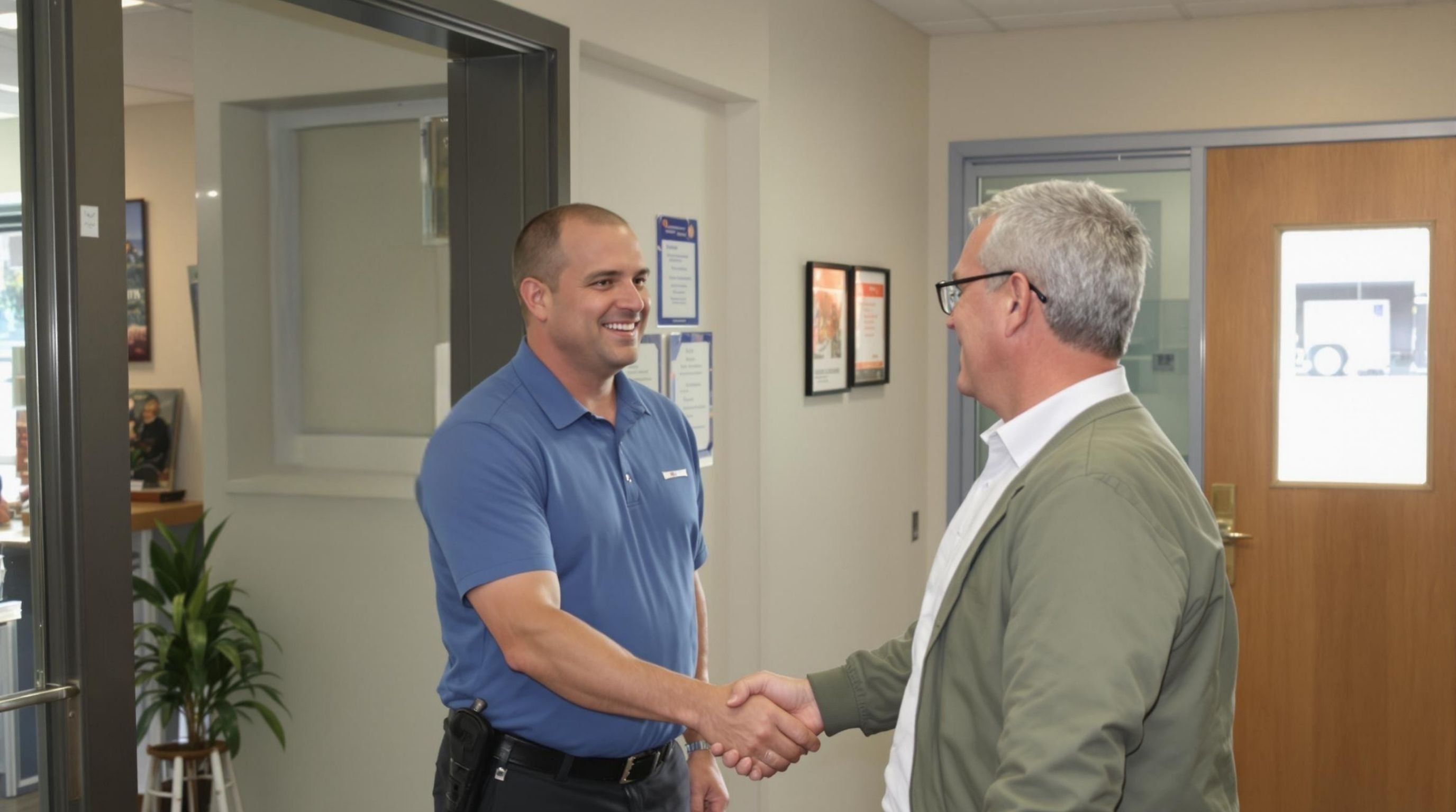 Two men shaking hands